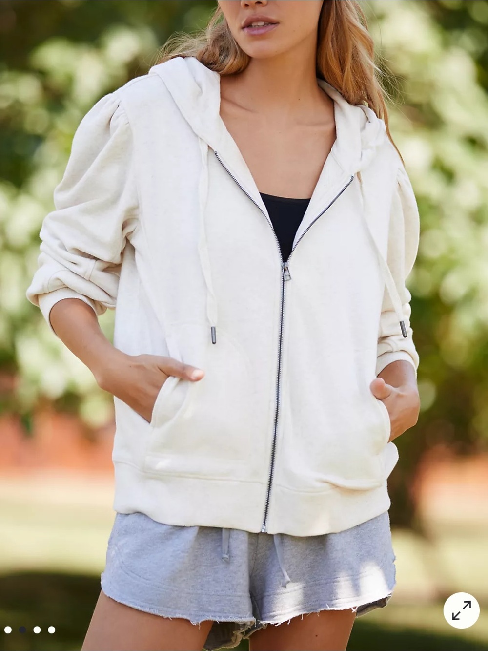 Daily Practice by Anthropologie Zip-Up Hoodie S